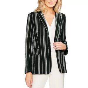 Vince Camuto Striped Pocket-Flap Blazer